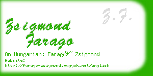 zsigmond farago business card