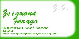 zsigmond farago business card